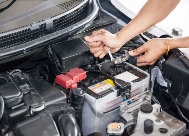 clean engine bay with wd40