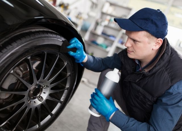 wash a car without water