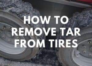How to remove tar from tires