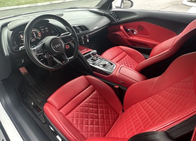 luxury cars with red interior