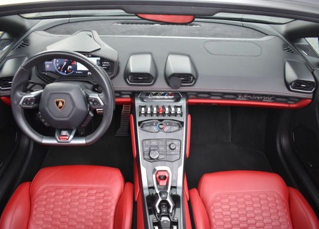 luxury cars with red interior