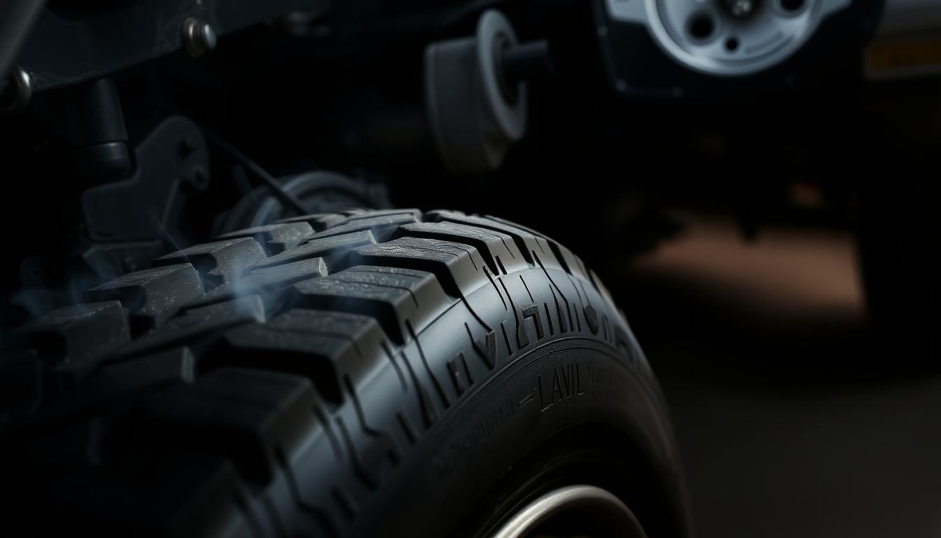 Why is my tire smoking